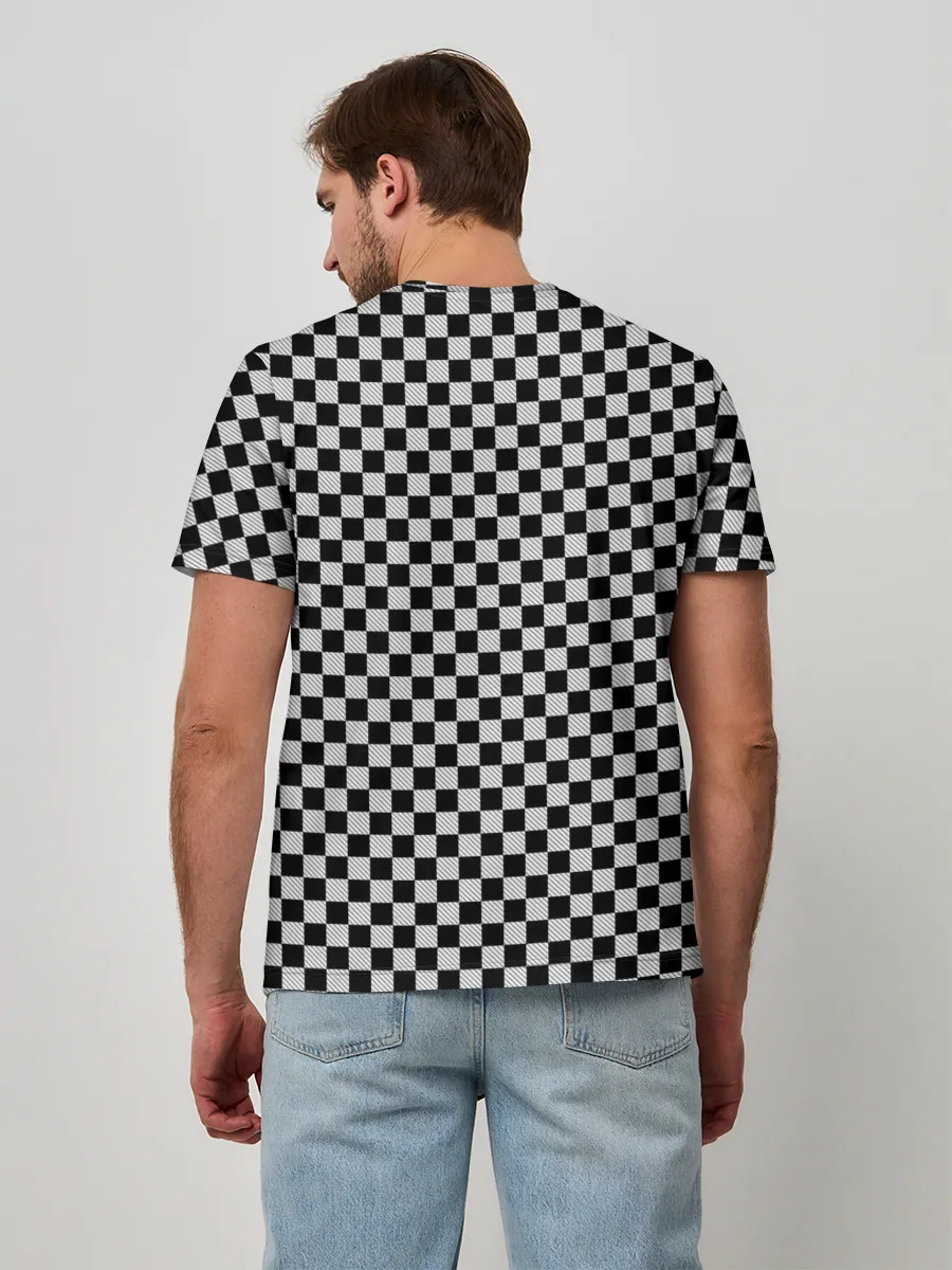 Мужская базовая футболка / Checkerboard Color