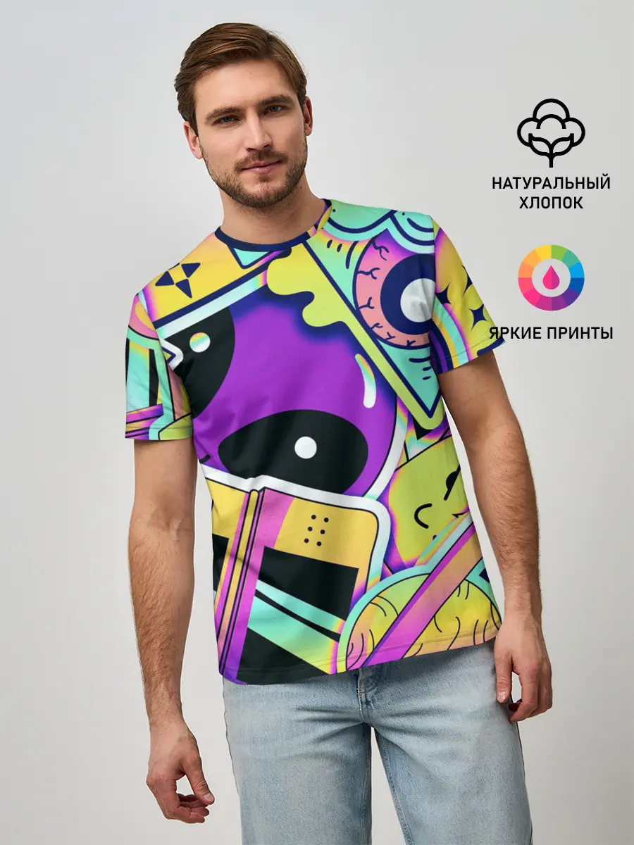 Мужская базовая футболка / Alien