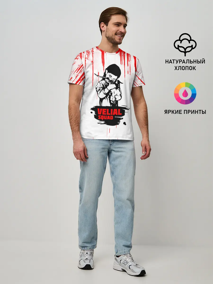 Мужская базовая футболка / velial squad девочка дьявол