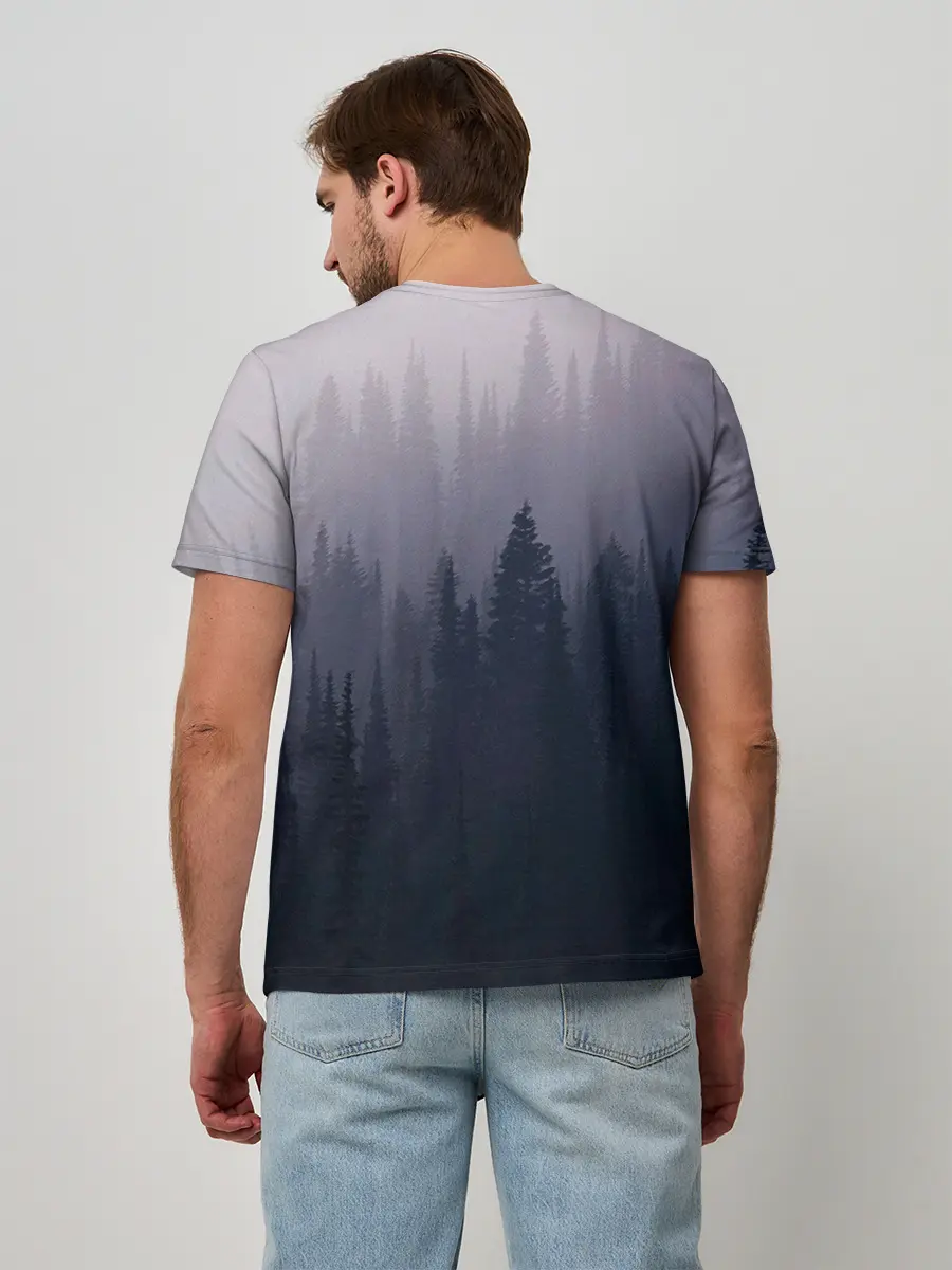 Мужская базовая футболка / Лесок