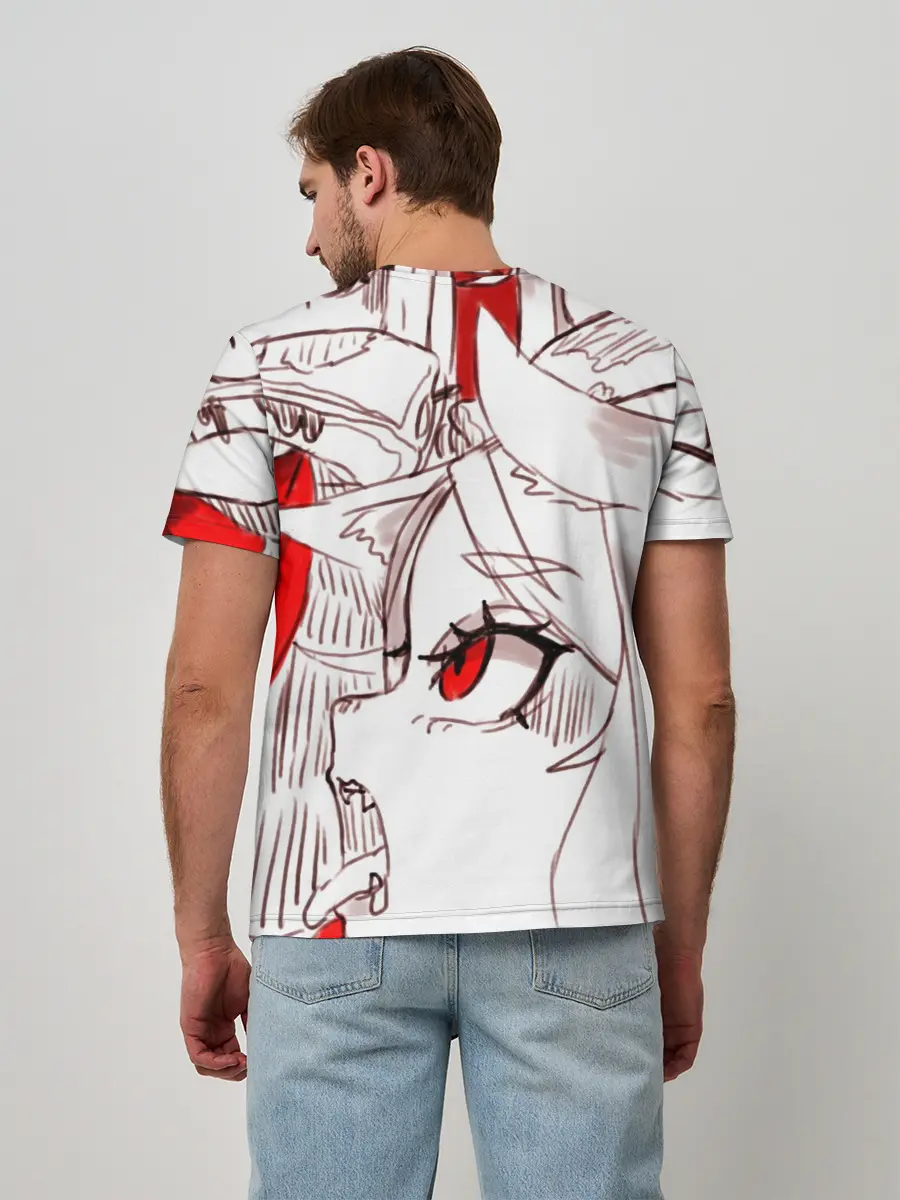 Мужская базовая футболка / Люцифер. HELLTAKER