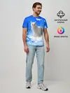 Мужская базовая футболка / Кот в облаках