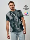 Мужская базовая футболка / камуфляж
