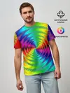 Мужская базовая футболка / Цветной гипноз