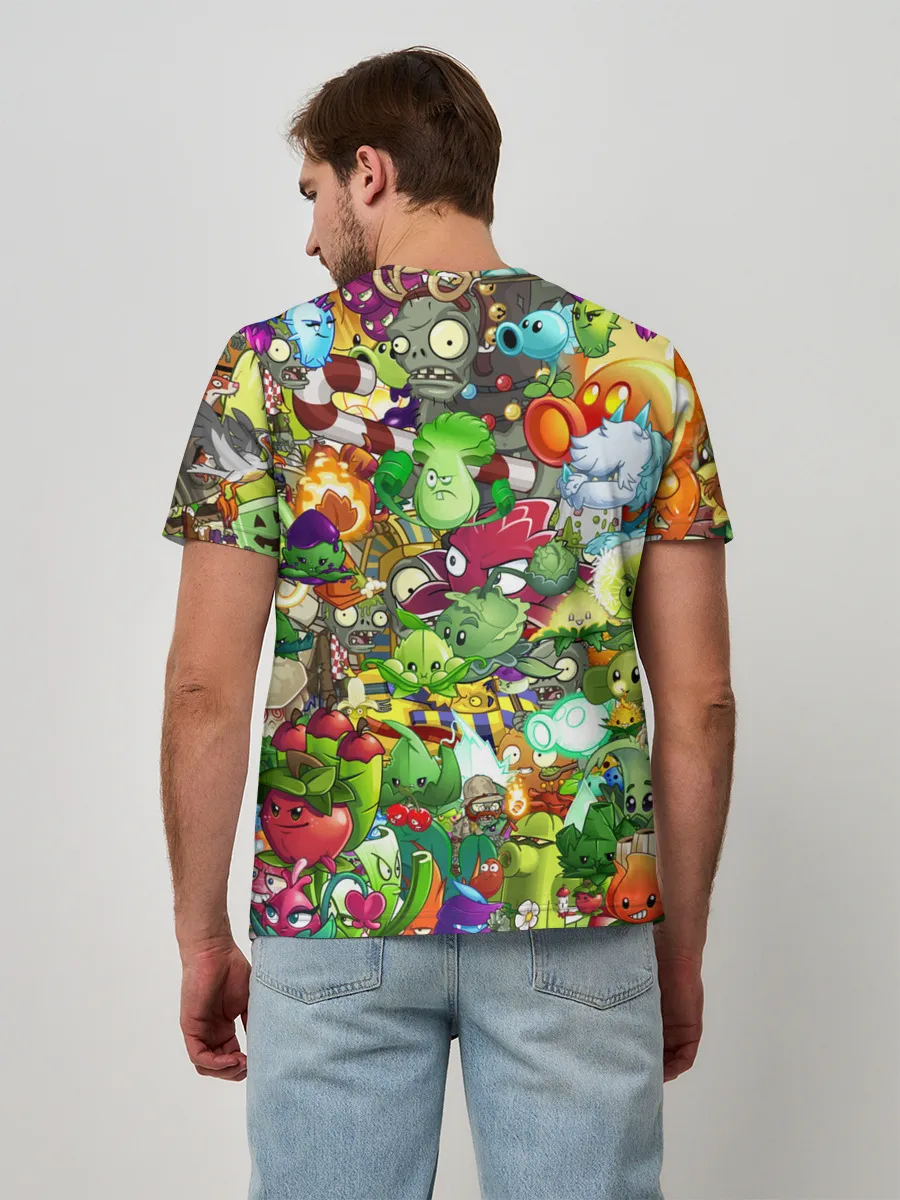 Мужская базовая футболка / Plants vs Zombies