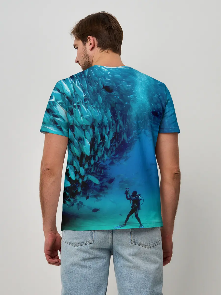 Мужская базовая футболка / Фото дайвинг