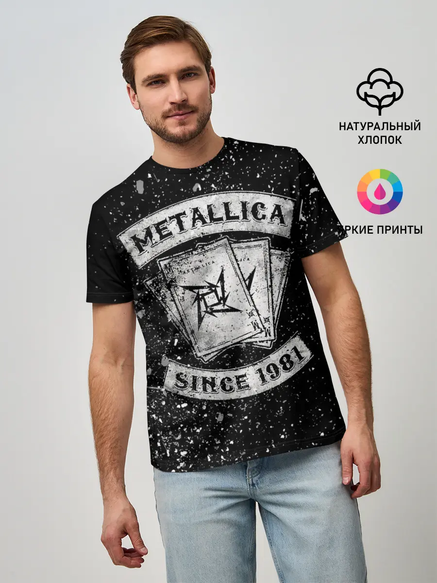 Мужская базовая футболка / Metallica