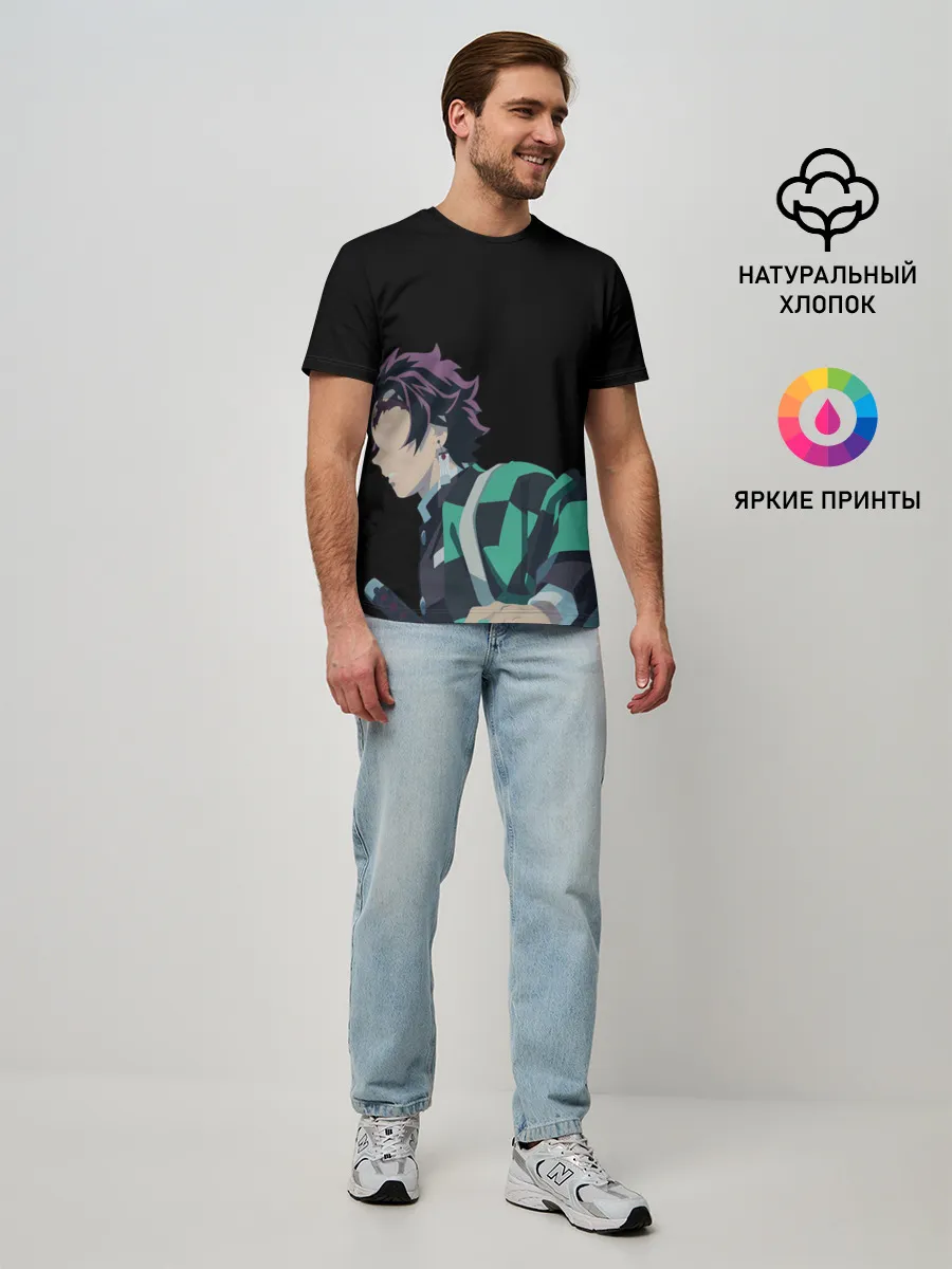 Мужская базовая футболка / Tanjirou Kamado