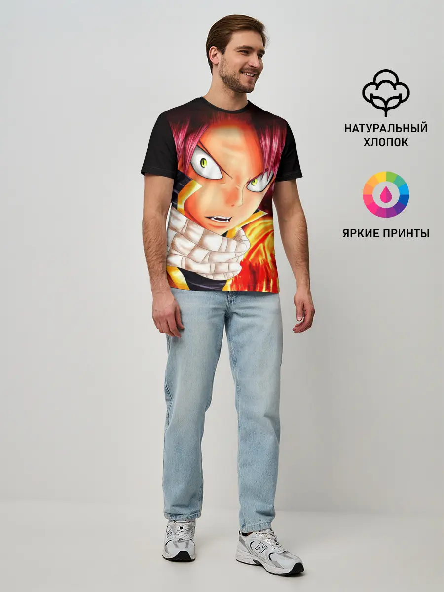 Мужская базовая футболка / Нацу Хвост Феи