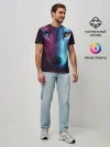 Мужская базовая футболка / NEON WOLF | НЕОНОВЫЙ ВОЛК