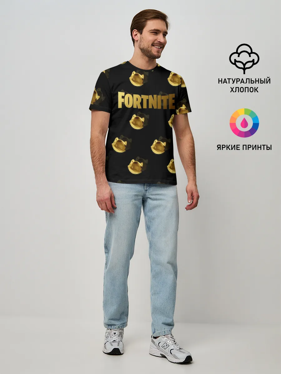 Мужская базовая футболка / Fortnite gold