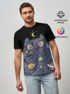 Мужская базовая футболка / КОСМИЧЕСКИЙ КОТ
