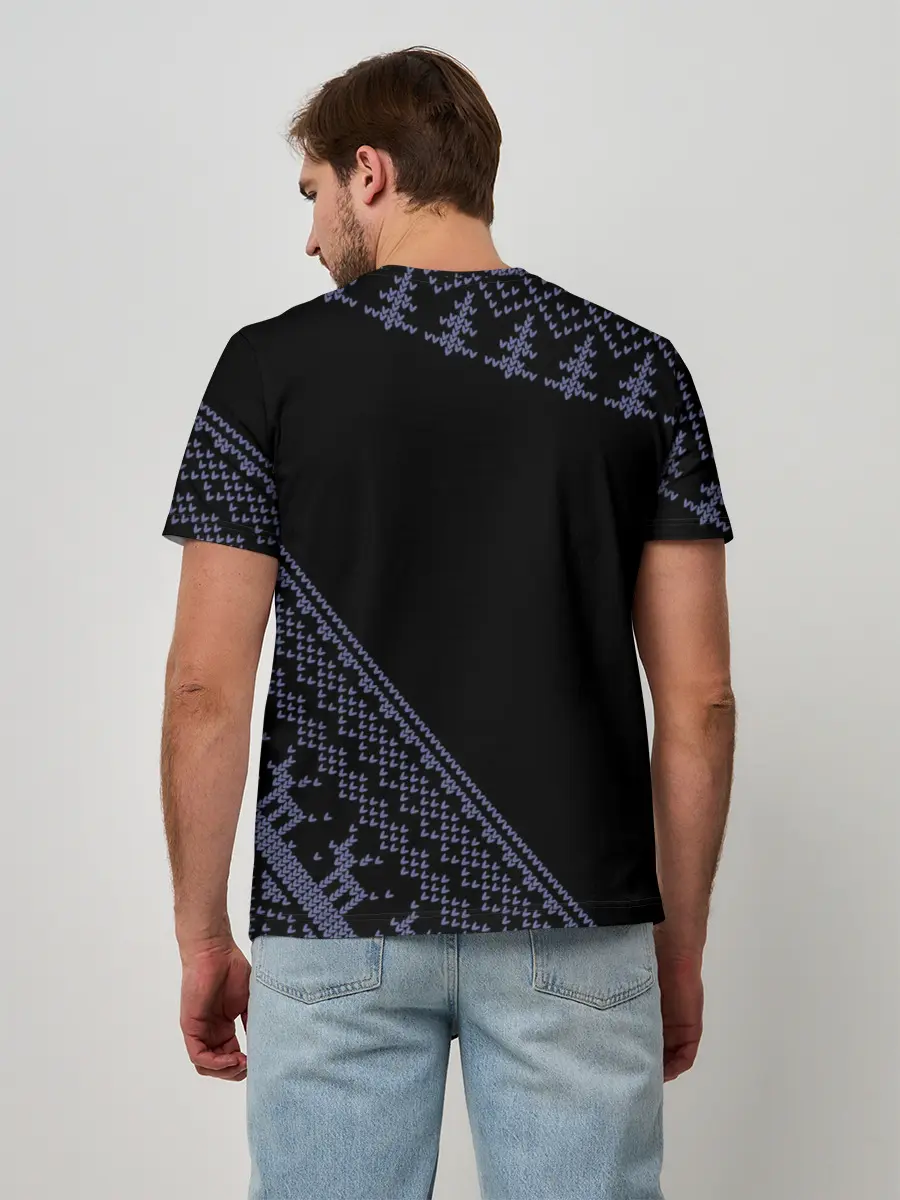 Мужская базовая футболка / CYBERPUNK 2077 - Новый Год