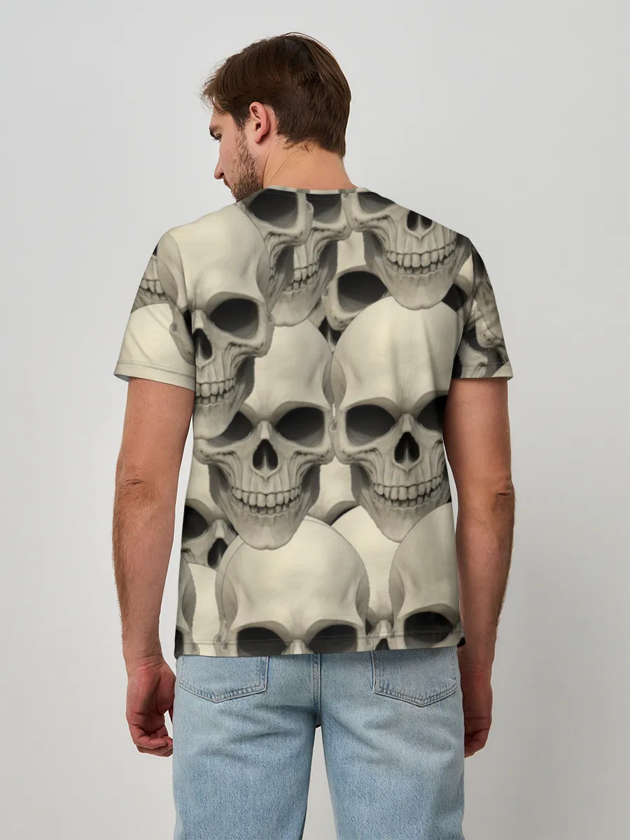 Мужская базовая футболка / Черепа