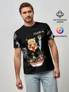 Мужская базовая футболка / Чами Паппитсон Чёрный клевер