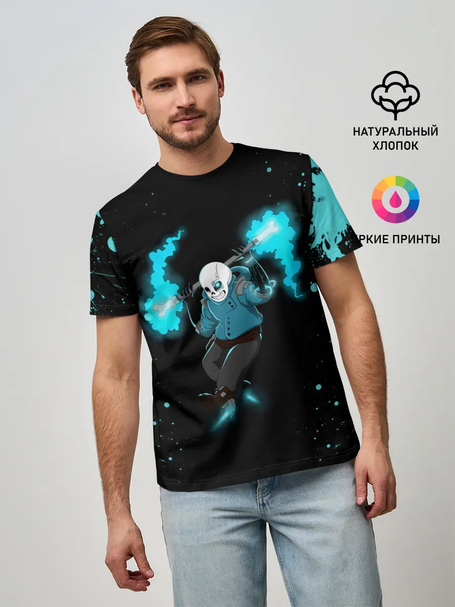 Мужская базовая футболка / Undertale