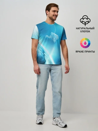 Мужская базовая футболка / КОСМОНАВТ