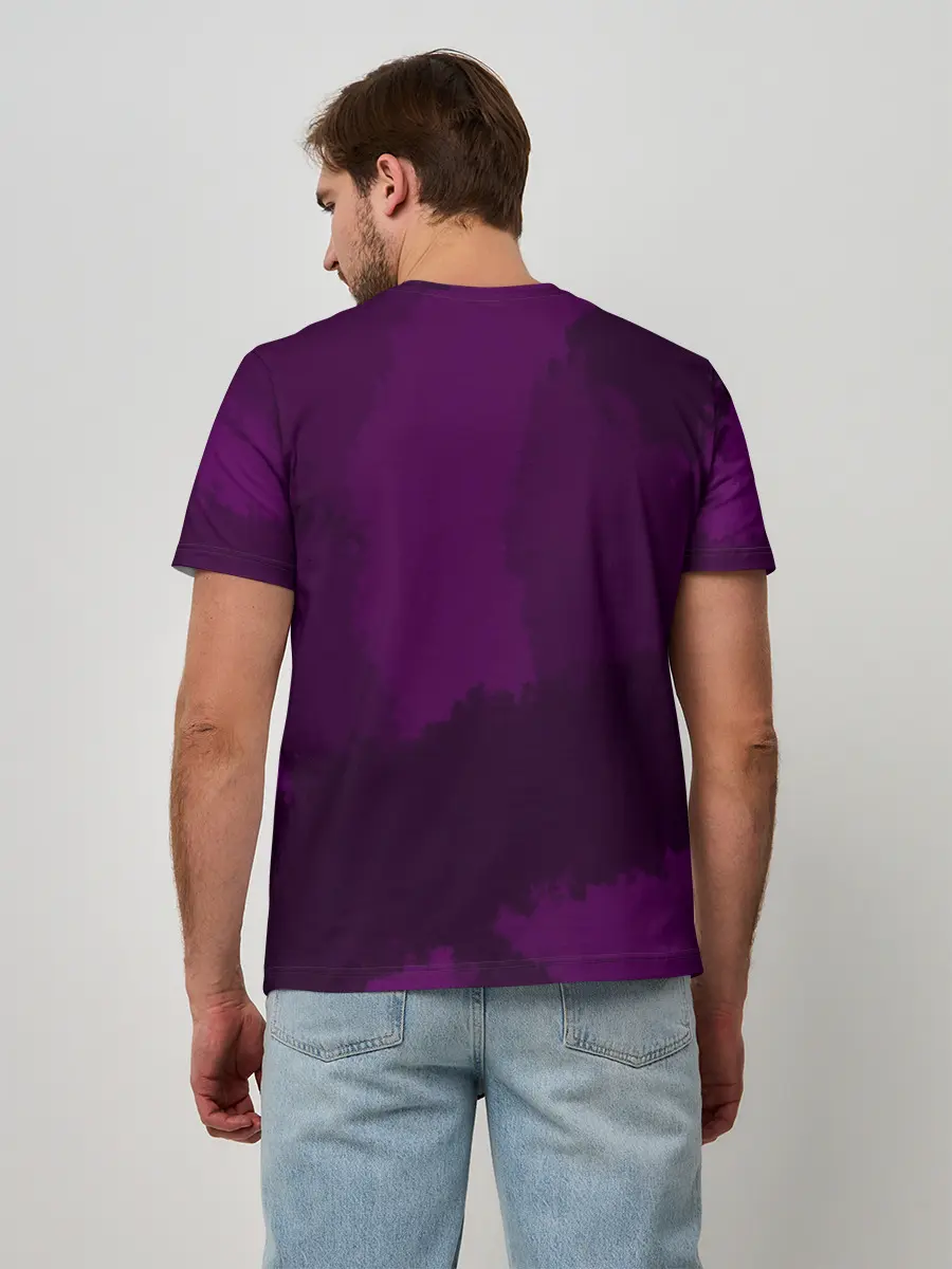 Мужская базовая футболка / Рисованные линии