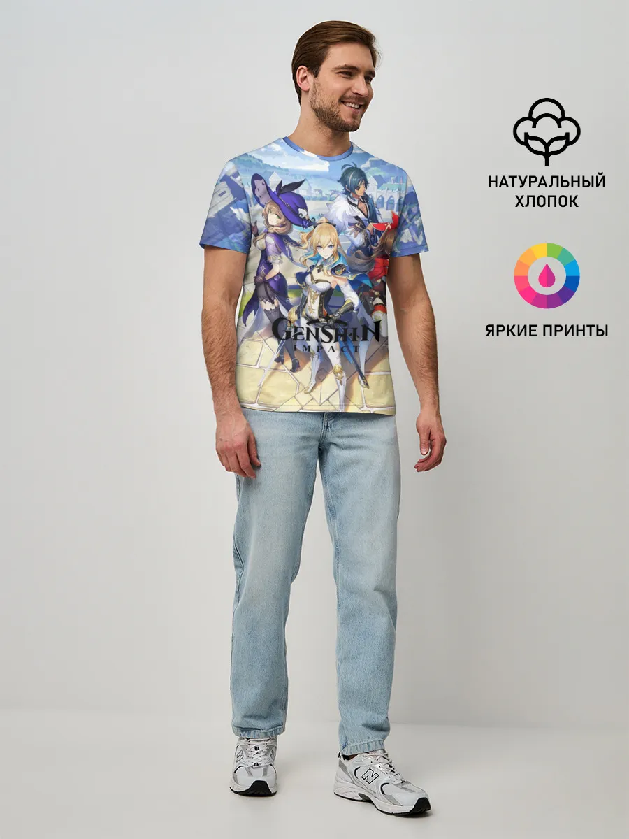 Мужская базовая футболка / GENSHIN IMPACT