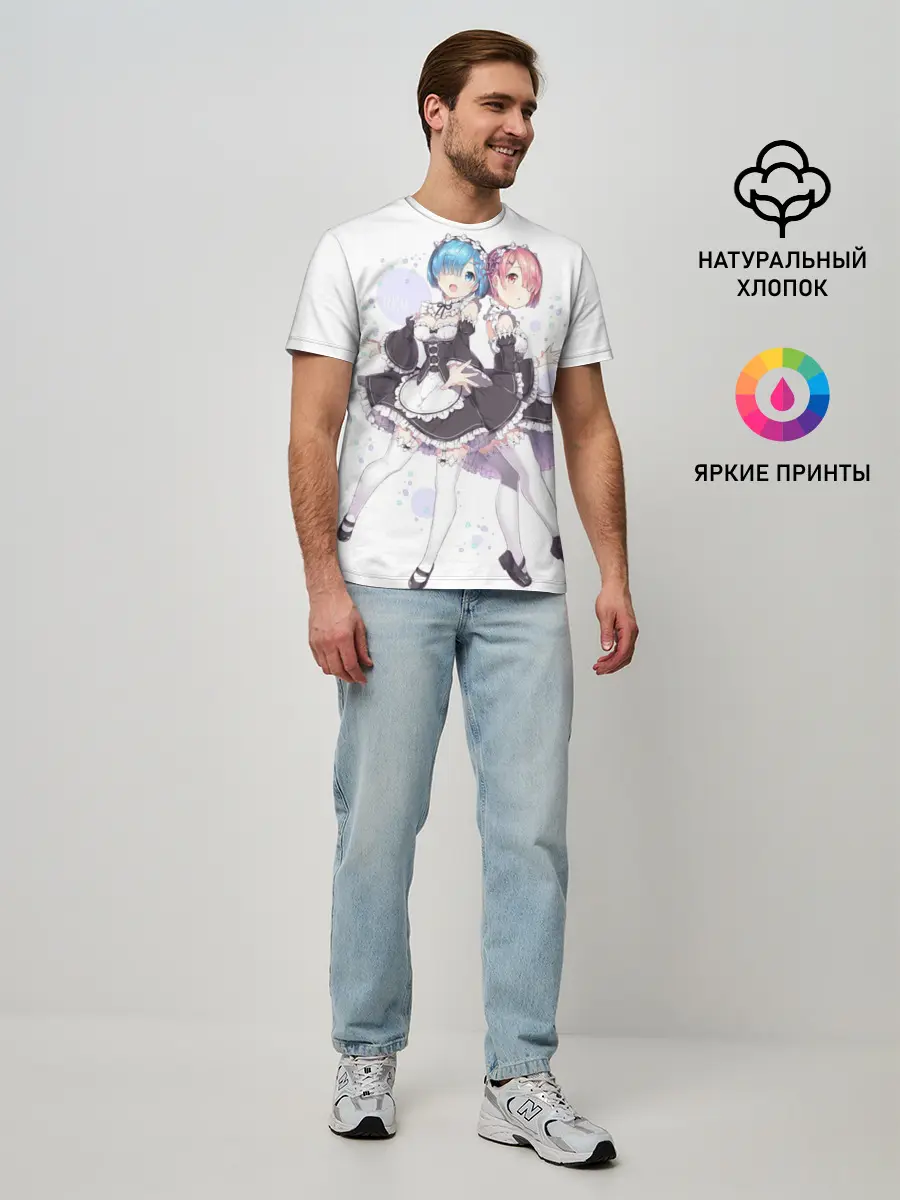 Мужская базовая футболка / Re Zero