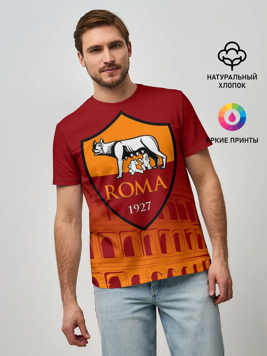 Мужская базовая футболка / Рома