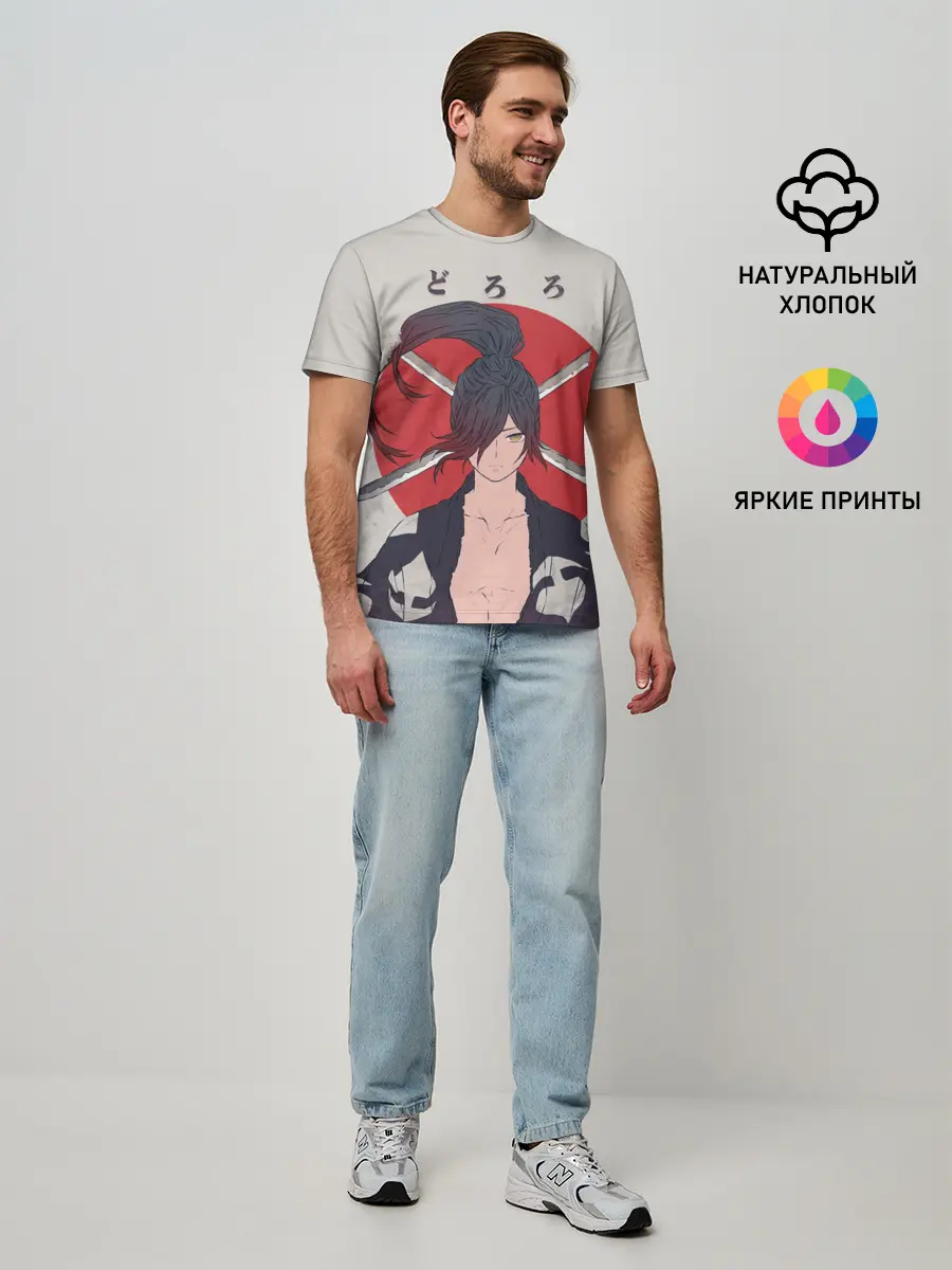 Мужская базовая футболка / Hyakkimaru Demon