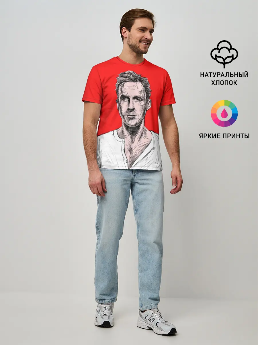 Мужская базовая футболка / Райан Гослинг_3