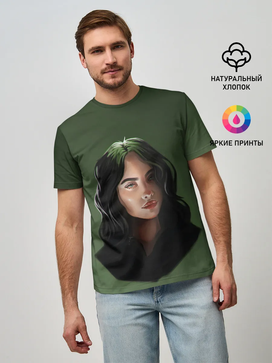 Мужская базовая футболка / BILLIE EILISH | БИЛЛИ АЙЛИШ