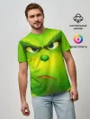 Мужская базовая футболка / Гринч 3D/ The Grinch