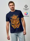 Мужская базовая футболка / Кракен в короне