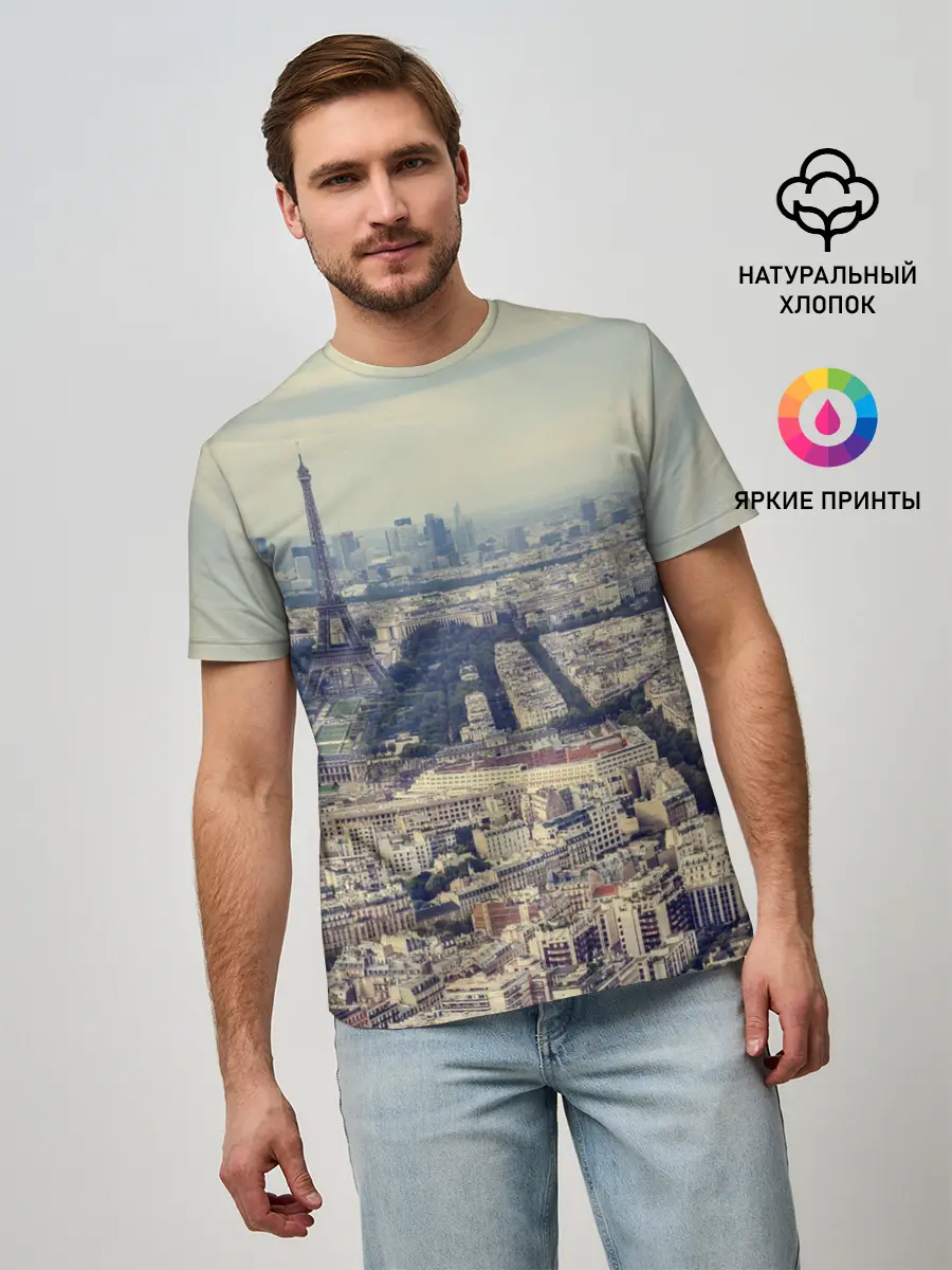 Мужская базовая футболка / Париж