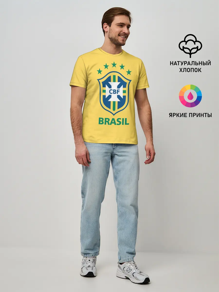 Мужская базовая футболка / Сборная Бразилии