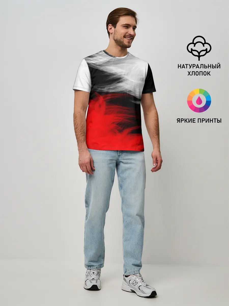 Мужская базовая футболка / ПЕРЬЯ