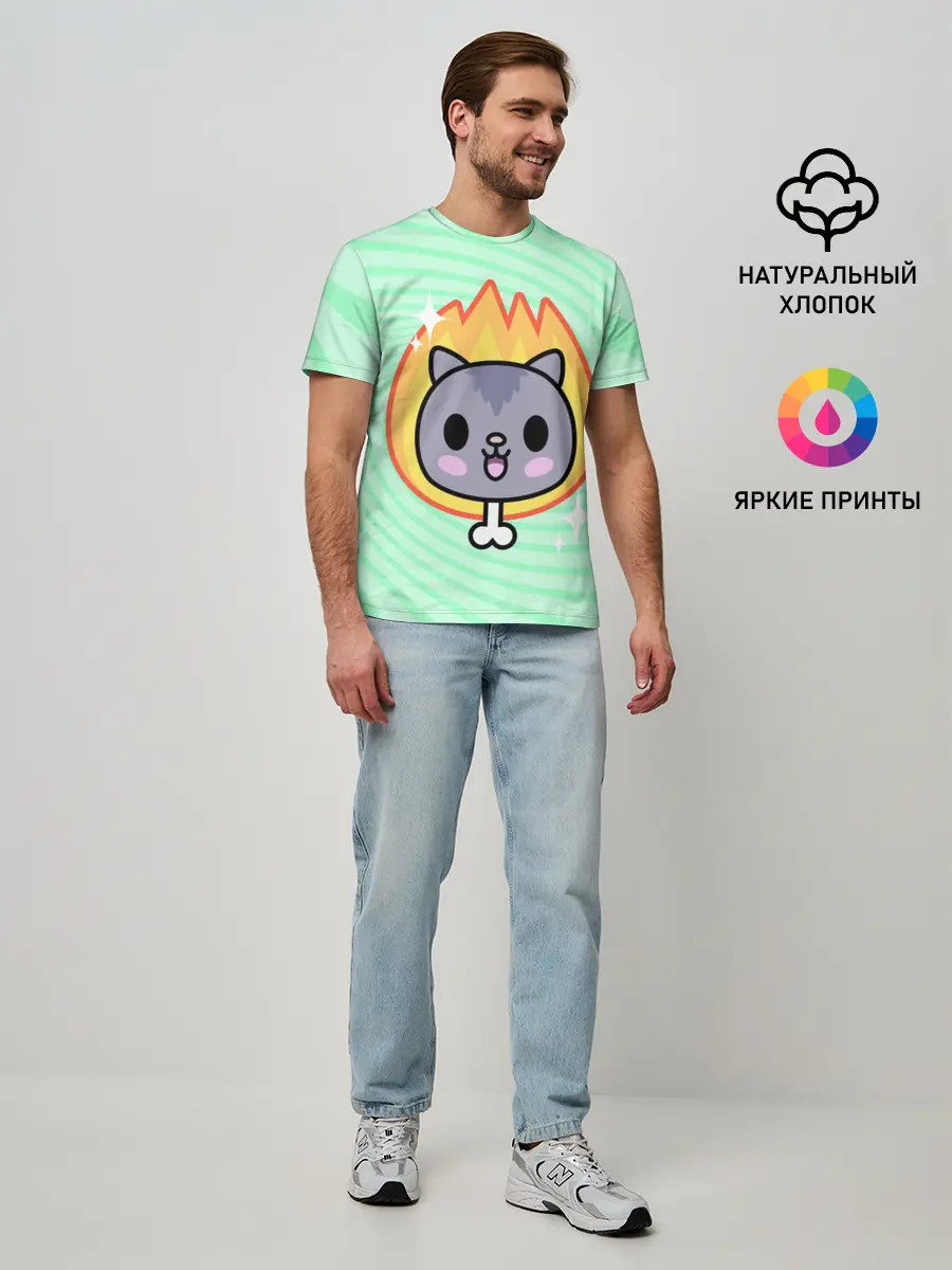 Мужская базовая футболка / Toca Boca Cat