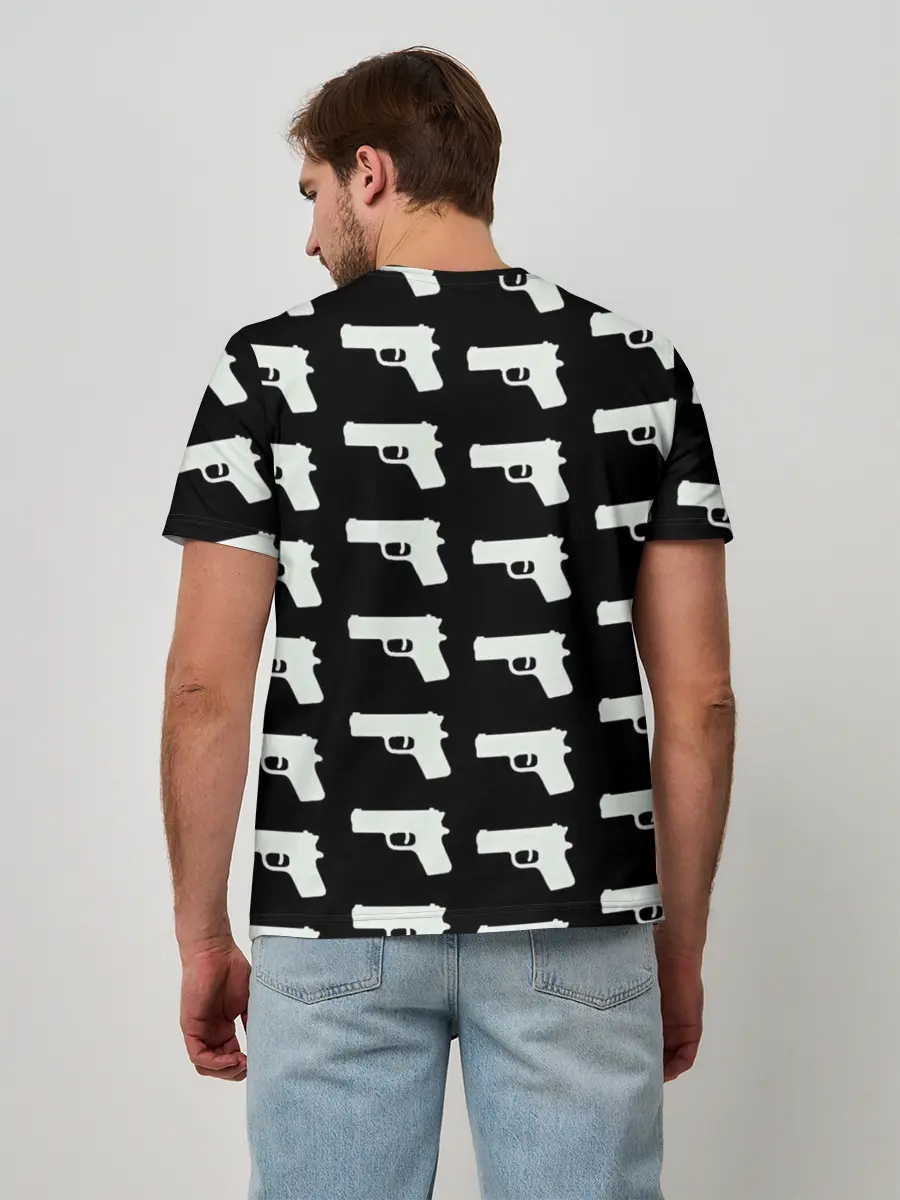 Мужская базовая футболка / Пистолеты