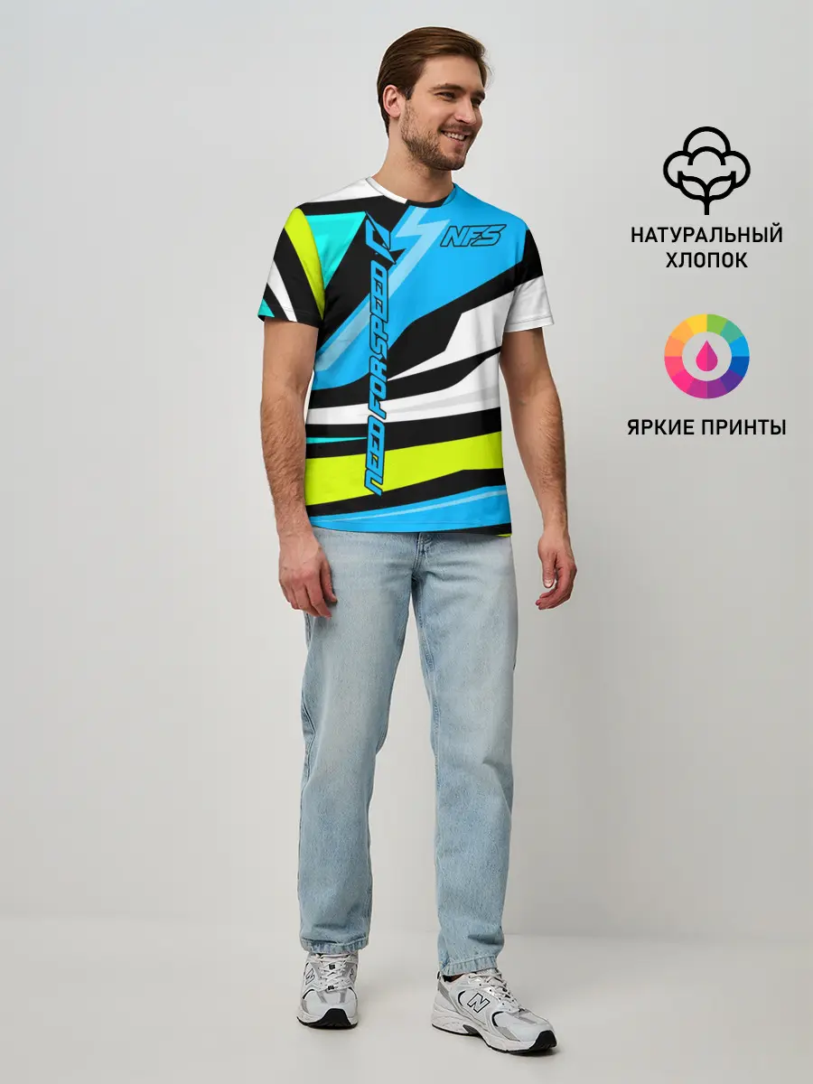 Мужская базовая футболка / Need for Speed