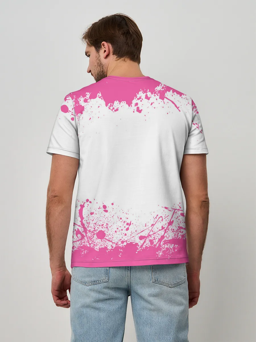 Мужская базовая футболка / Девушки и танки | Pink