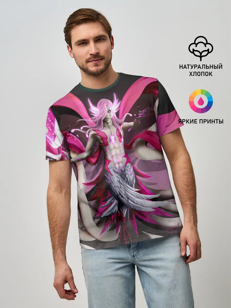 Мужская базовая футболка / Bleach Aurora Archangel Art