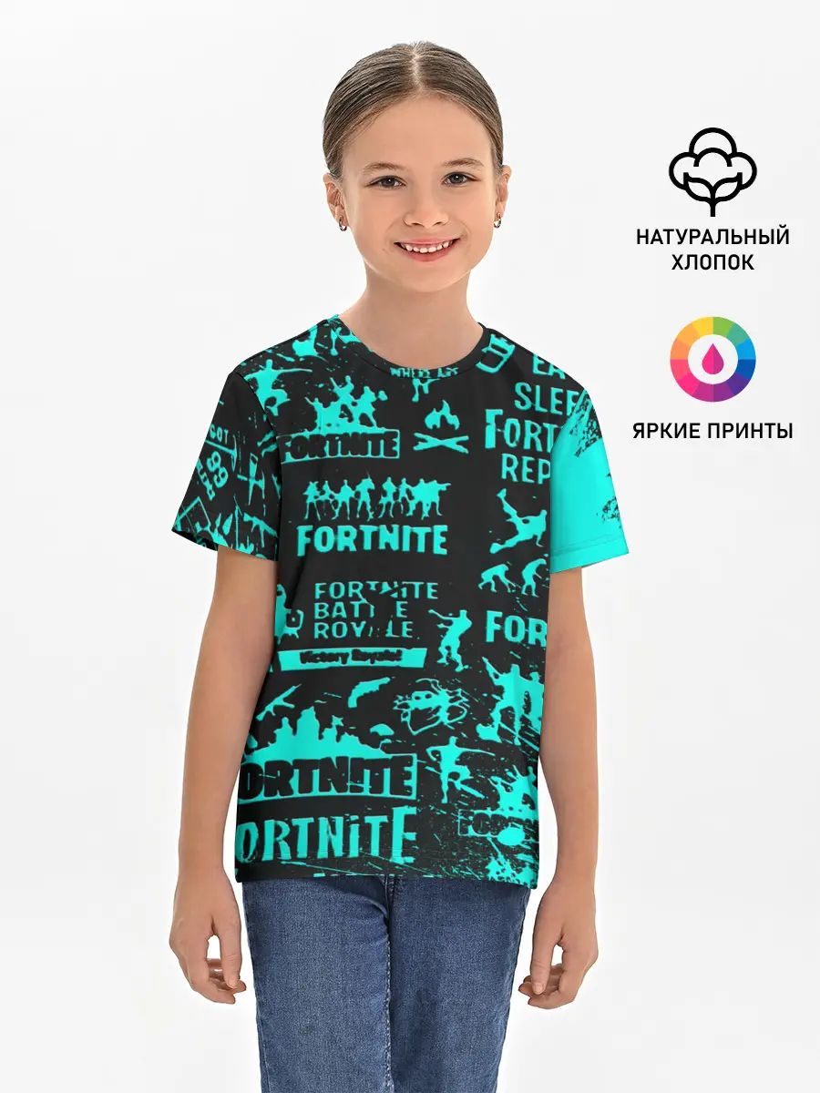 Детская базовая футболка / Fortnite.