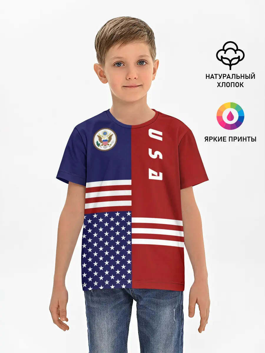 Детская базовая футболка / USA