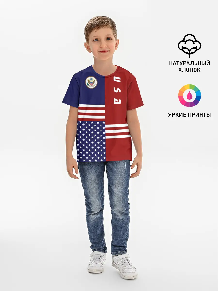 Детская базовая футболка / USA