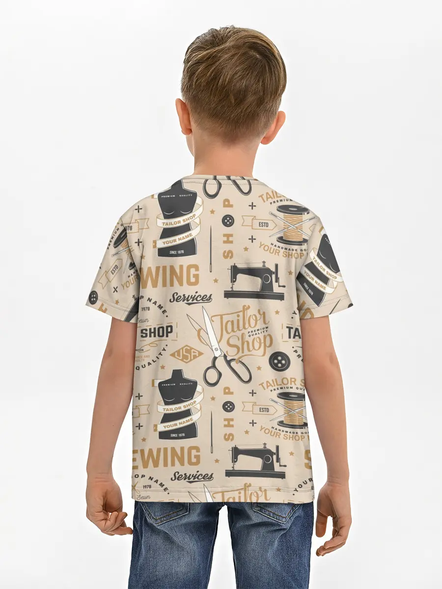 Детская базовая футболка / sewing