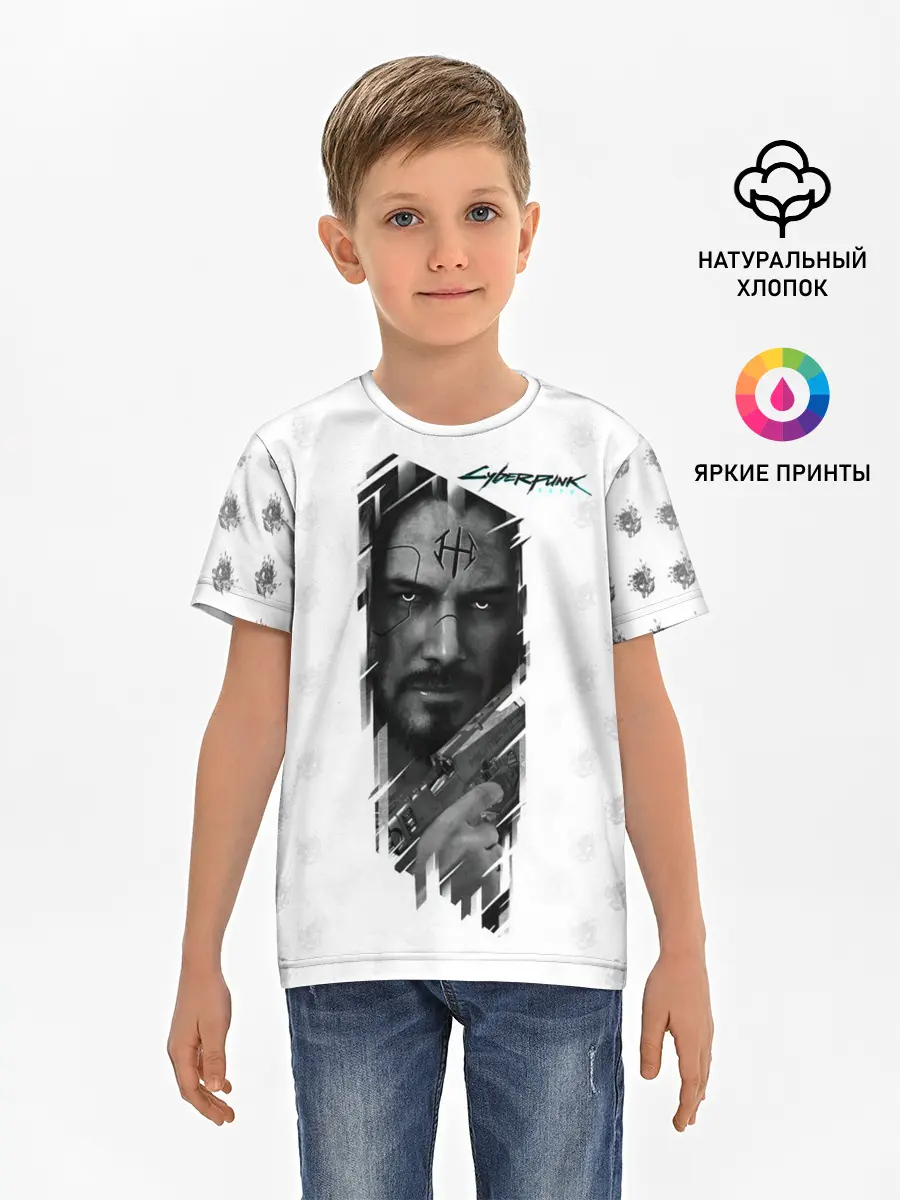 Детская базовая футболка / Cyberpunk 2077