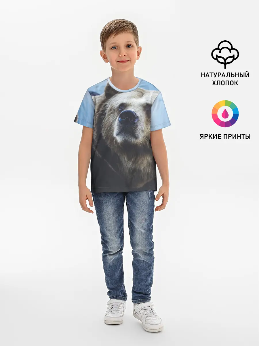 Детская базовая футболка / Гризли