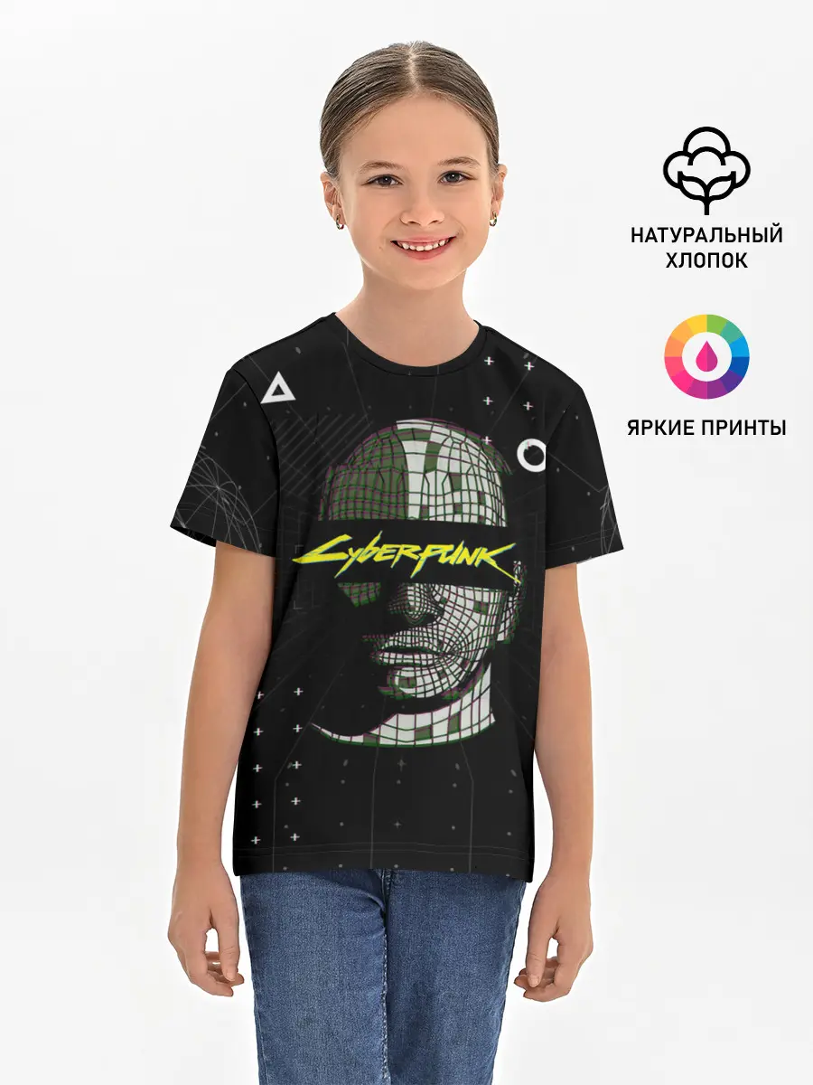 Детская базовая футболка / Cyberpunk 2077