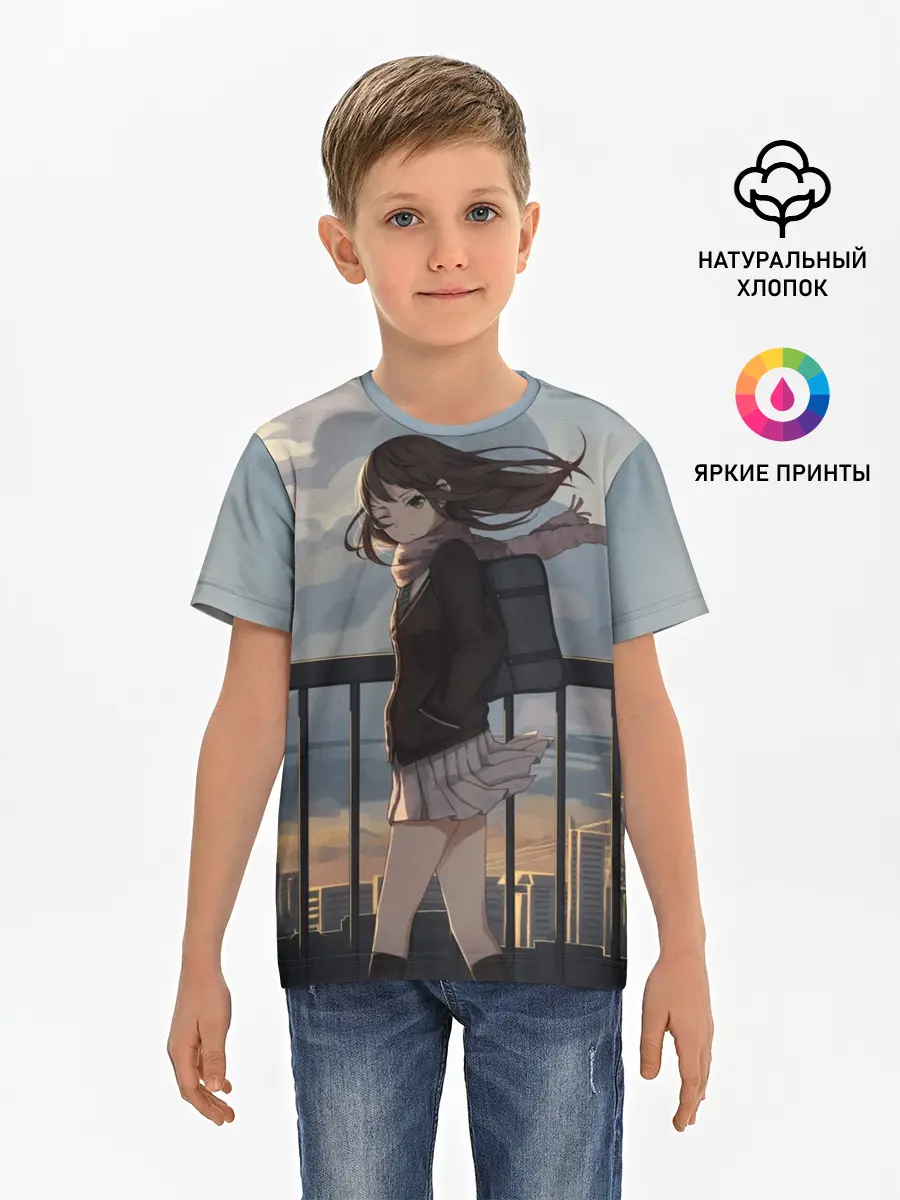 Детская базовая футболка / IDOLMASTER. Rin Shibuya