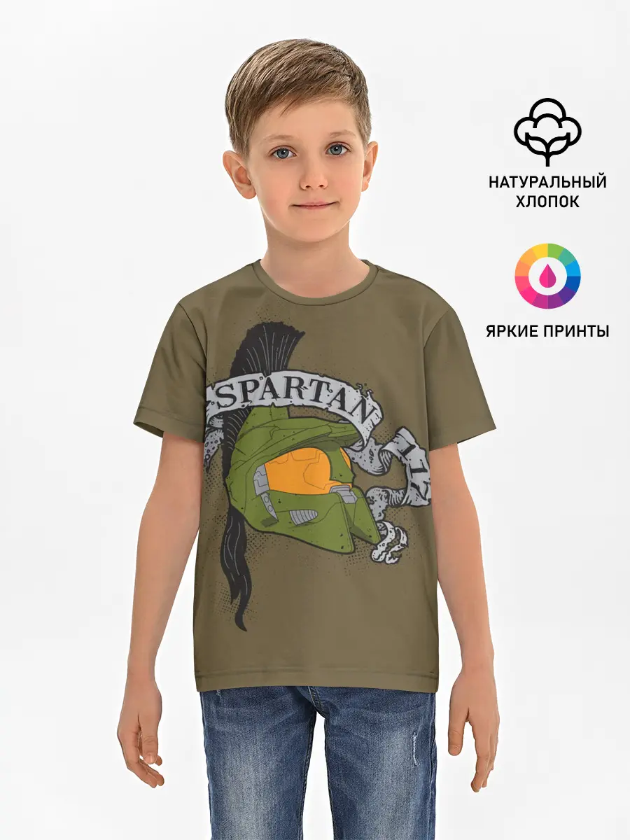 Детская базовая футболка / Halo Spartans