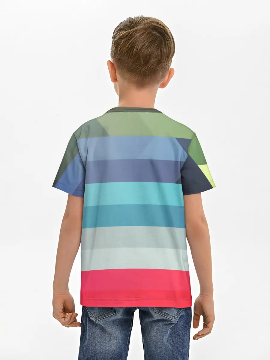 Детская базовая футболка / ТЕКСТУРА ЛИНИИ