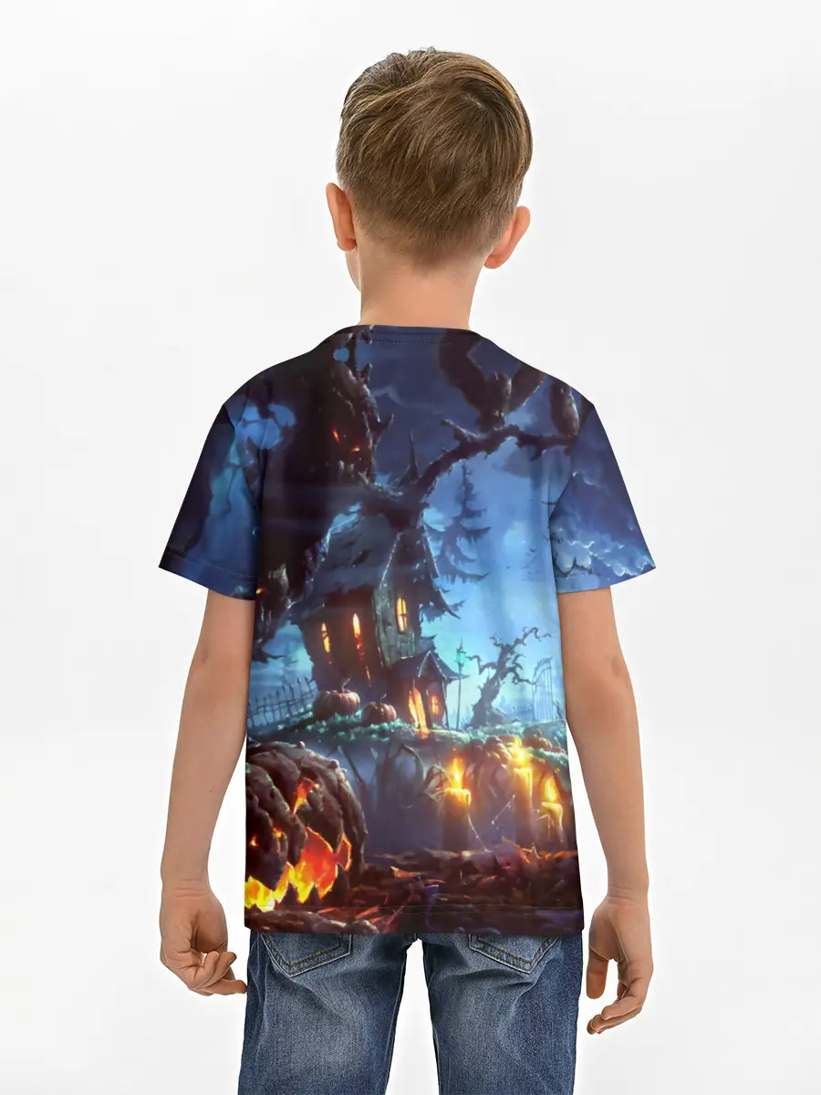 Детская базовая футболка / Хэллоуин