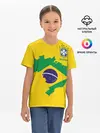 Детская базовая футболка / Бразилия, форма